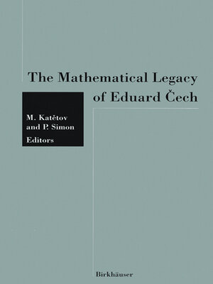 cover image of The Mathematical Legacy of Eduard Čech